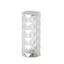 Настільна лампа нічник у вигляді кристала 16 кольорів RGB Crystal Rose Ambience 20,5 см, фото 2