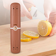 Ніж-овочечистка 2 в 1 чохол коричневий AND 192 (205)