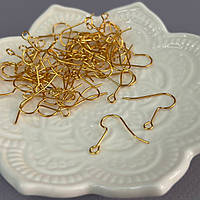 (50шт) Швензи для сережок 20 мм - золото