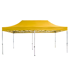 Розсувний шатер 3*6 м посилений, білий каркас, Жовтий, фото 3