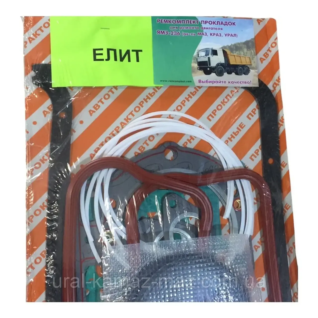 Комплект прокладок двигуна ЯМЗ-236 (з РТІ) ЕЛІТ новов. обр 236-1003020-01, фото 1