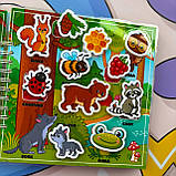 Розвиваюча книга на липучках Липуча навчалка, фото 5