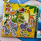 Розвиваюча книга на липучках Липуча навчалка, фото 8