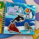 Розвиваюча книга на липучках Липуча навчалка, фото 9