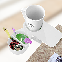 Підсклянник на прищіпці Clip On Table Cup Holder, Білий (509)