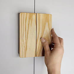 Ручки натуральне дерево ясен GEO 240/160 honey (під виготовлення)