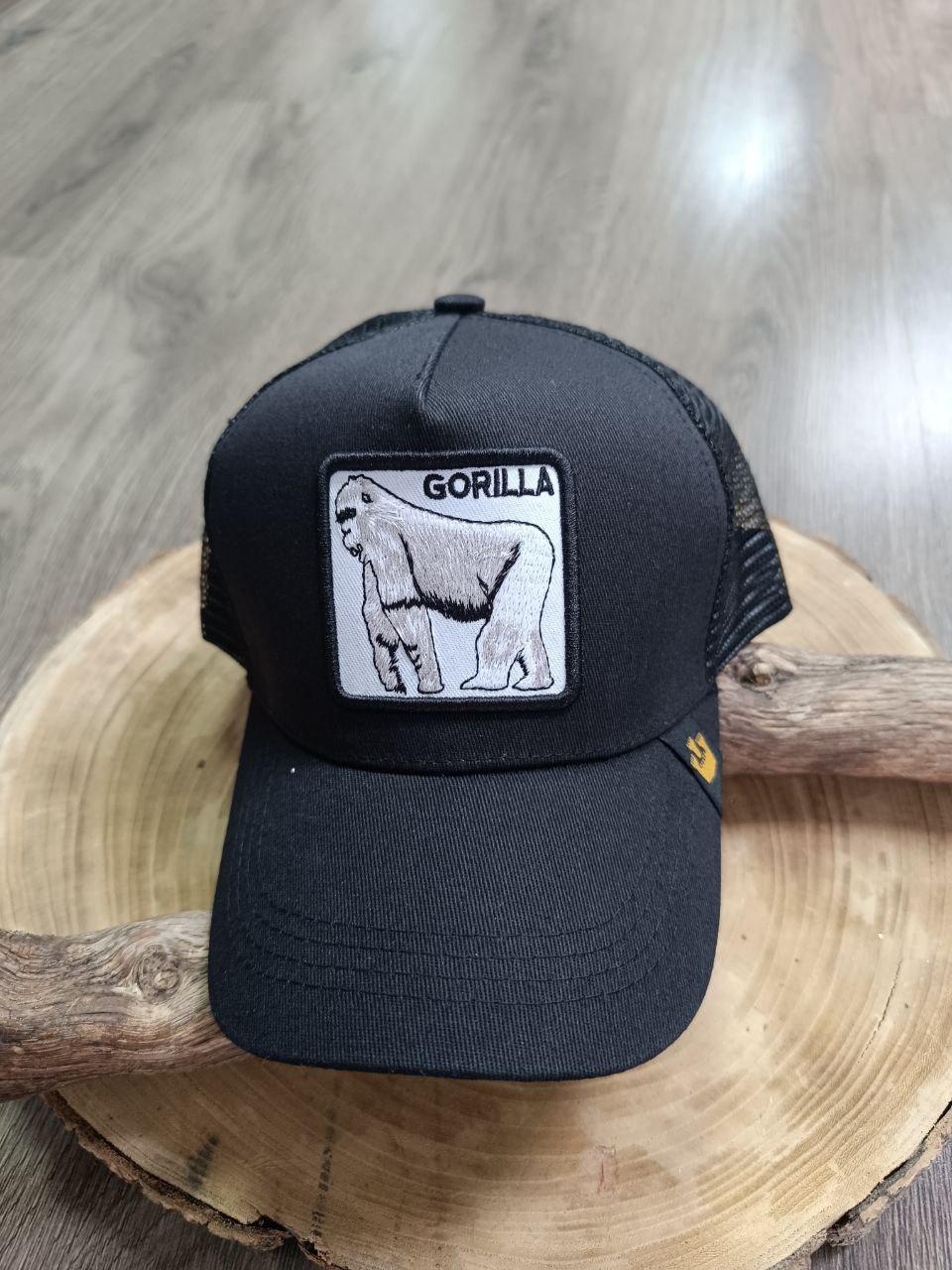 Кепка Бейсболка Тракер із сіткою Goorin Brothers Animal Farm Gorilla з Горилою Чорна 4219