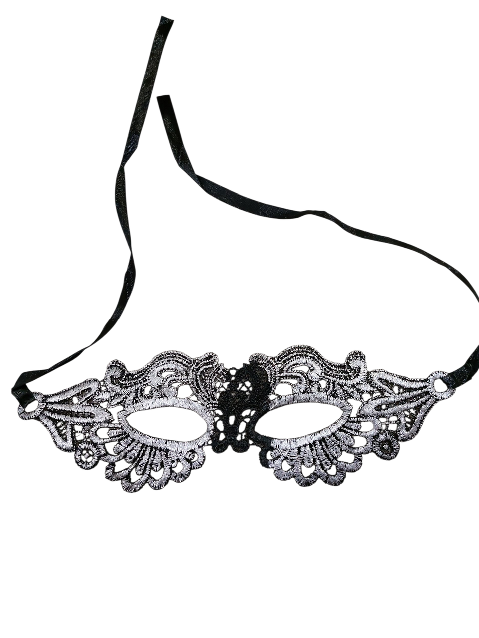 Венеціанська маска З Дефектом one size сріблястий, фото 1