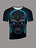 Чоловіча термо дихаюча літня футболка з 3D принтом Череп майбутнього L 52 LuxAurum174, фото 3