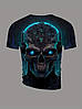 Чоловіча термо дихаюча літня футболка з 3D принтом Череп майбутнього L 52 LuxAurum174, фото 4