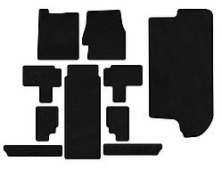 Килимки текстильні Classic (повний салон, Чорний) для Kia Carnival 2002-2013 рр