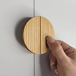 Ручка кругла натуральне дерево ясен RAD 15/76 honey (під виготовлення)