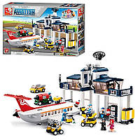 Конструктор SLUBAN база технического обслуживания самолетов, 810 дет.