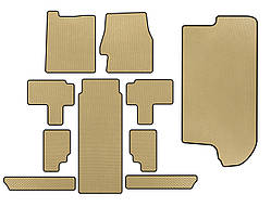 Килимки EVA (повний салон, Бежевий) для Kia Carnival 2002-2013 рр