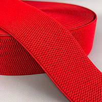 Резинка поясна, манжетна - 6см/25ярд. червоний
