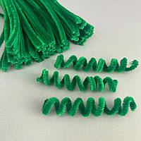 Пухнастий дріт (синель) 30 см - смарагдовий