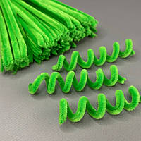 Пухнастий дріт (синель) 30 см - салатовий темний