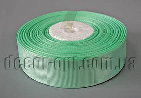 Стрічка репсова відтінок м'ятний 2,5 см 25 ярд арт.217