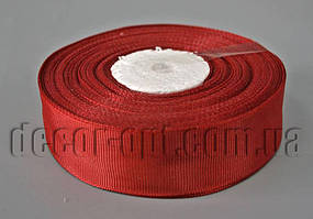 Стрічка репсова відтінок коричневий 2,5 см 25 ярд арт 210