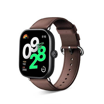 Ремінець шкіряний для смарт-годинника Xiaomi Redmi Watch 5 / 4 Brown