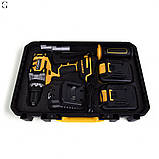 Акумуляторна дриль ударний шуруповерт CILTI 20V, 150 Нм, 2 АКБ 4Ач, кейс, 16 мм, фото 3