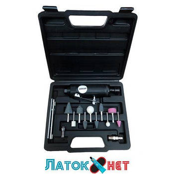 Пневмошмашинка з цанговим затискачем 25000 об./хв із комплектом насадок 11206K ShiningBerg