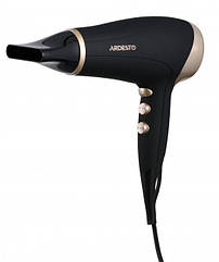 Фен Ardesto Gemini HD-522, 1800-2200Вт, 2 швидкості, 3 темпер. режими , функція Cool Shot, чорний (код