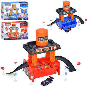 Іграшковий Гараж автомийка, машинки змінюють колір, 24 деталі 660-S100-101 G-Rich