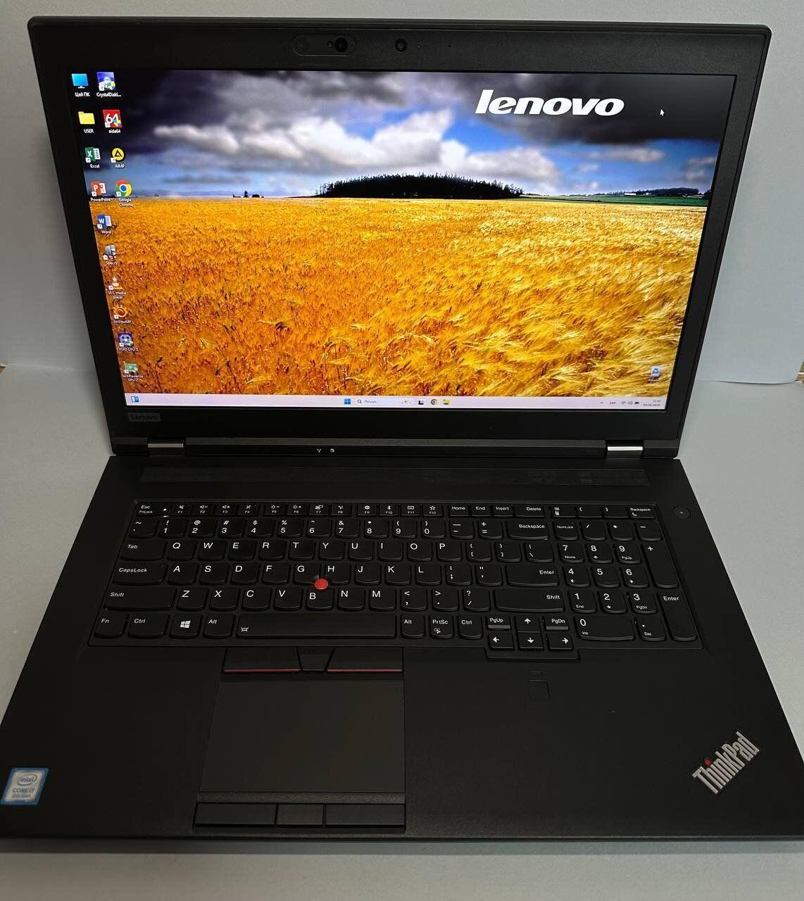 Б/в Ноутбук Lenovo ThinkPad P72 17.3" 1920x1080| i7-8750H| 16GB RAM| 256GB SSD+256GB SSD| Quadro P620 4GB