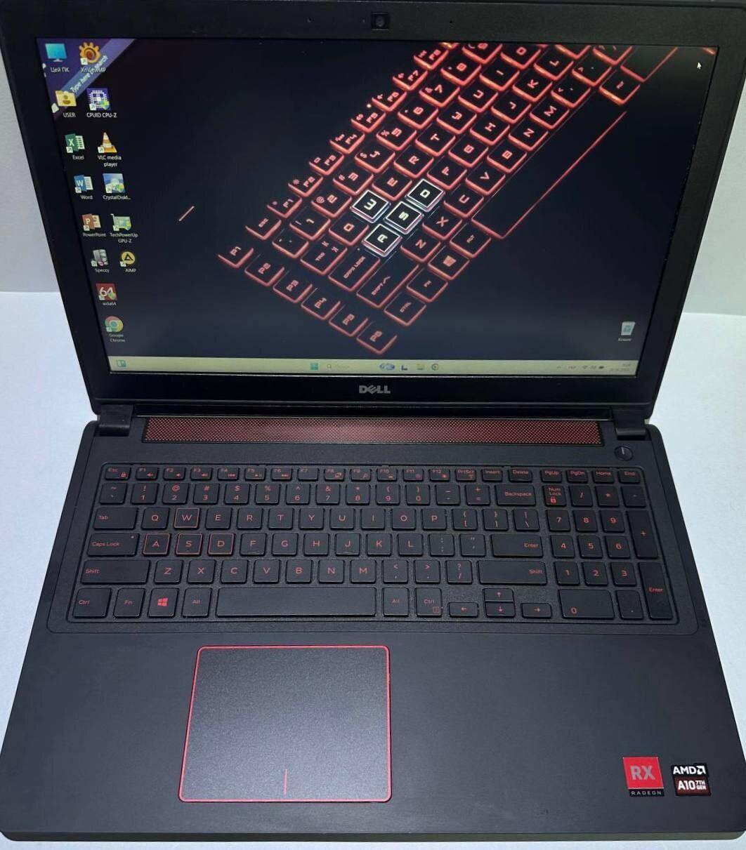 Б/в Ігровий ноутбук Dell Inspiron 15 5576 15.6" 1920x1080| AMD A10-9630P| 16GB RAM| 128GB SSD+500GB HDD| Radeon RX 460 4GB
