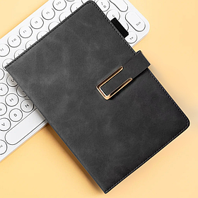 Щоденник, планер блокнот з ручкою на 100 аркушів, формат А5, записник, планер в м'якій обкладинці, колір чорний