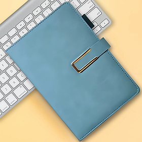 Щоденник, планер блокнот з ручкою, 100 аркушів, формат А5, записник, планер в м'якій обкладинці, колір блакитний