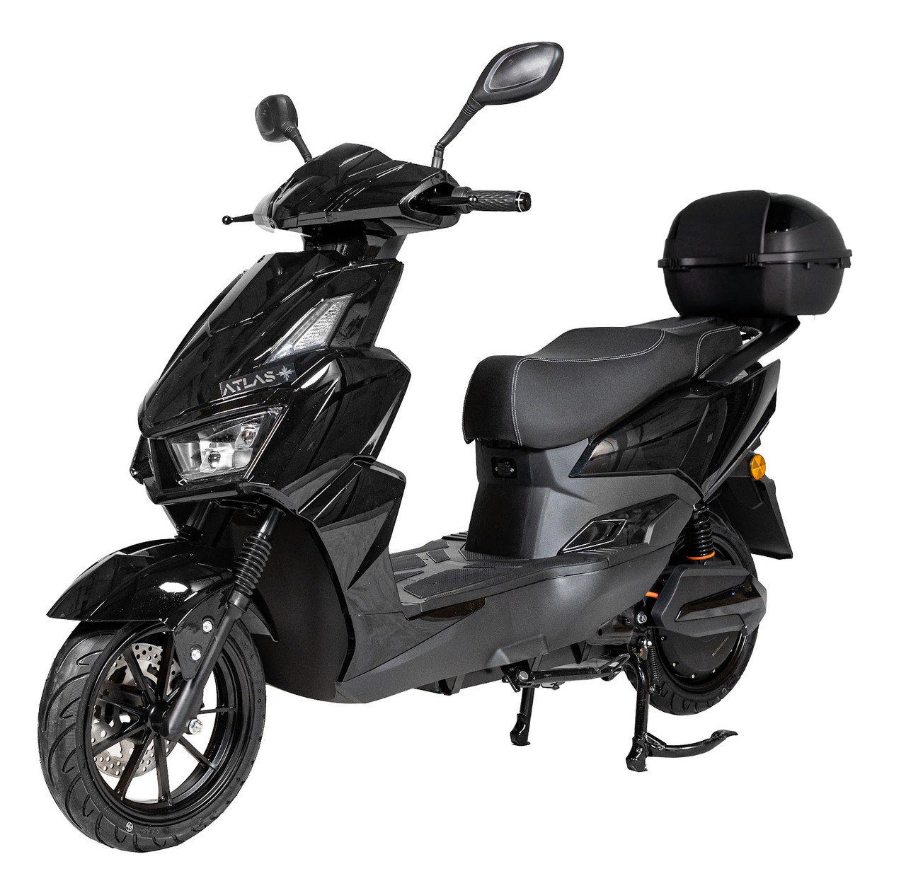 Електроскутер Atlas Tiger 2000W Box Чорний, фото 1
