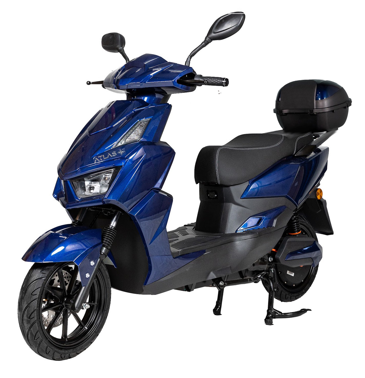 Електроскутер Atlas Tiger 2000W Box Темно-синій, фото 1