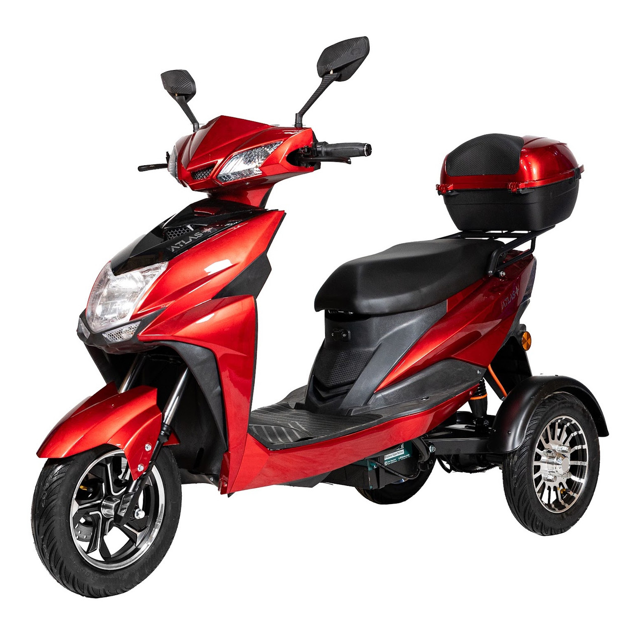 Електротрайк Atlas Falcon Trike 2000W Box Червоний, фото 1
