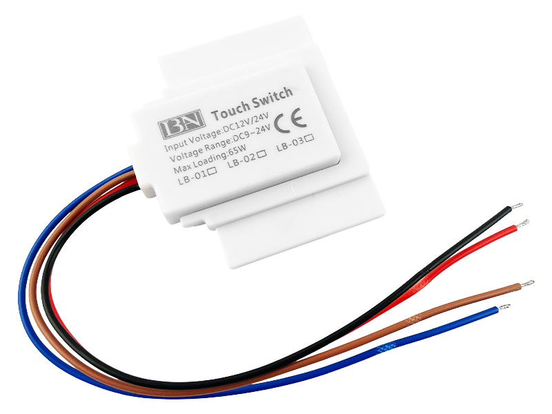 Сенсорний вимикач для дзеркал LB-02, 1 клавіша, 1*65W, dimmer, DC12-24V