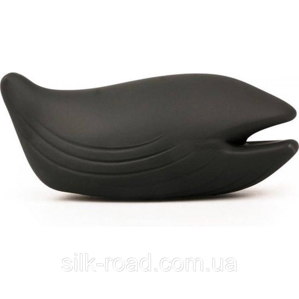 Вібратор для клітора у формі кита Iroha+ Yoru Tenga, медичний силікон, чорний