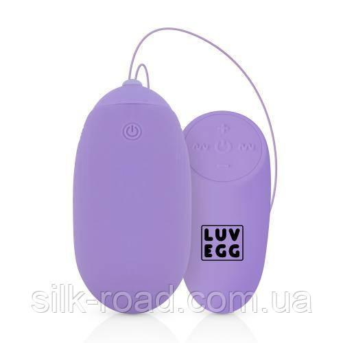 Вагінальне яйце з вібрацією та дистанційним пультом Luv Egg XL лілове