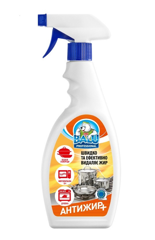 Професійний засіб для видалення жиру Bаlu Антижир плюс 550 мл, фото 1
