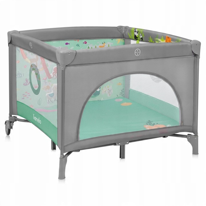 Манеж Lionelo MILLE PLUS GREY GREEN, фото 1