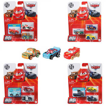 Набір із 3 металевих міні-гонщиків оновлених з м/ф "Тачки" GKG01 G-Rich