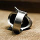 Перстень сріблястий орк вождь орди Дуротар дизайнерський чоловічий 19 розмір IgnisFlos128, фото 5