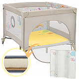 Манеж Lionelo MILLE PLUS GREY BEIGE, фото 2