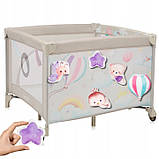 Манеж Lionelo MILLE PLUS GREY BEIGE, фото 3