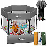 Манеж Lionelo ROEL PLUS GREY MULTICOLOR, фото 3