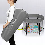 Манеж Lionelo ROEL PLUS GREY MULTICOLOR, фото 4