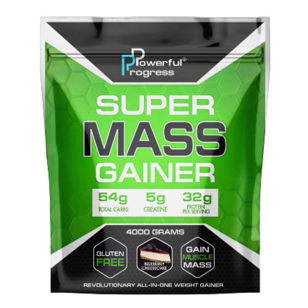 Super Mass Gainer - 4000g Blueberry Cheesecake, фото 1
