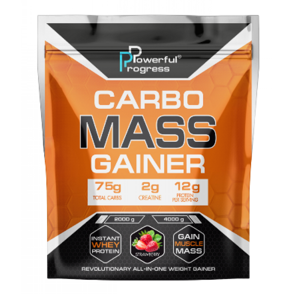 Carbo Mass Gainer - 2000g Strawberry, фото 1