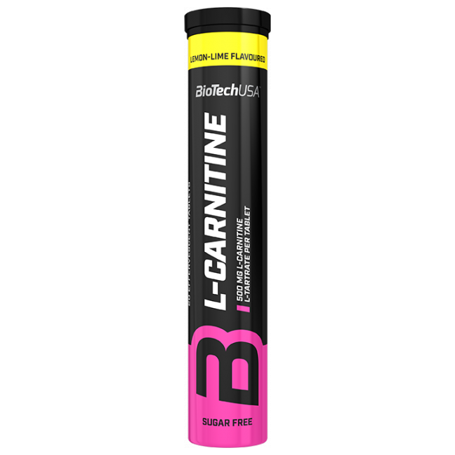 L-карнітин BioTech Effervescent L-Carnitine 500 mg 20 tabs (Lemon-Lime)