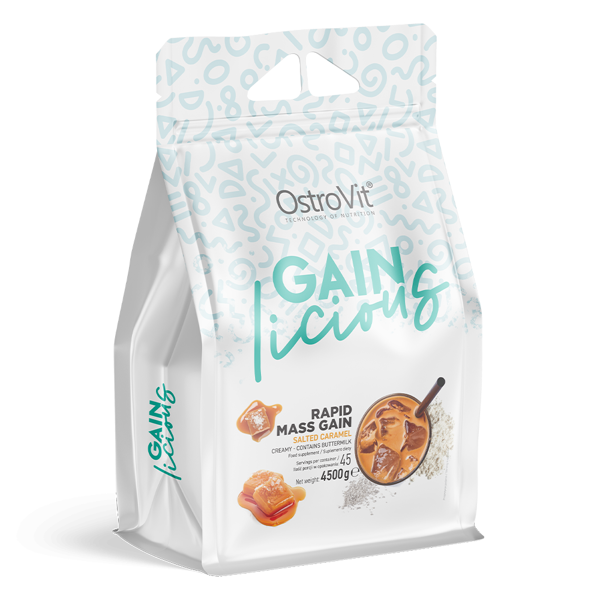Гейнер OstroVit GAINlicious 4500 g (Salted caramel), фото 1